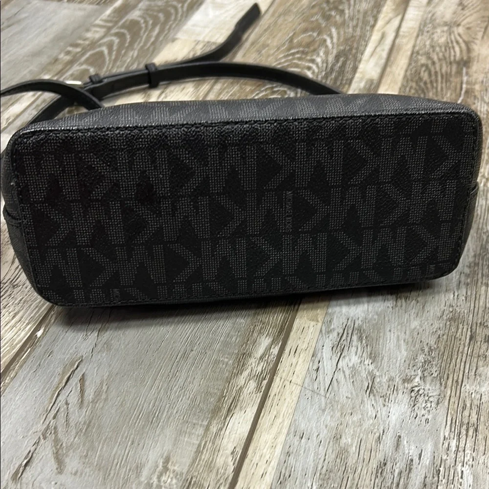 Michael Kors Black Crossbody Bag with Signature Monogram